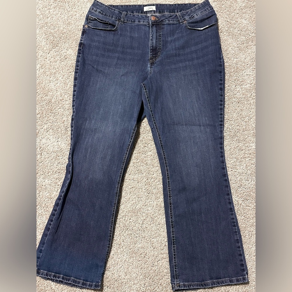 Maurices Dark Blue Flare Jeans
